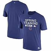 Men's Chicago Cubs Nike Royal 2017 Spring Training Authentic Collection Legend Team Issue Performance T-Shirt,baseball caps,new era cap wholesale,wholesale hats